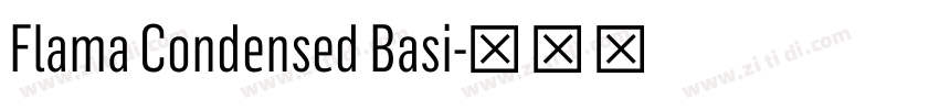 Flama Condensed Basi字体转换